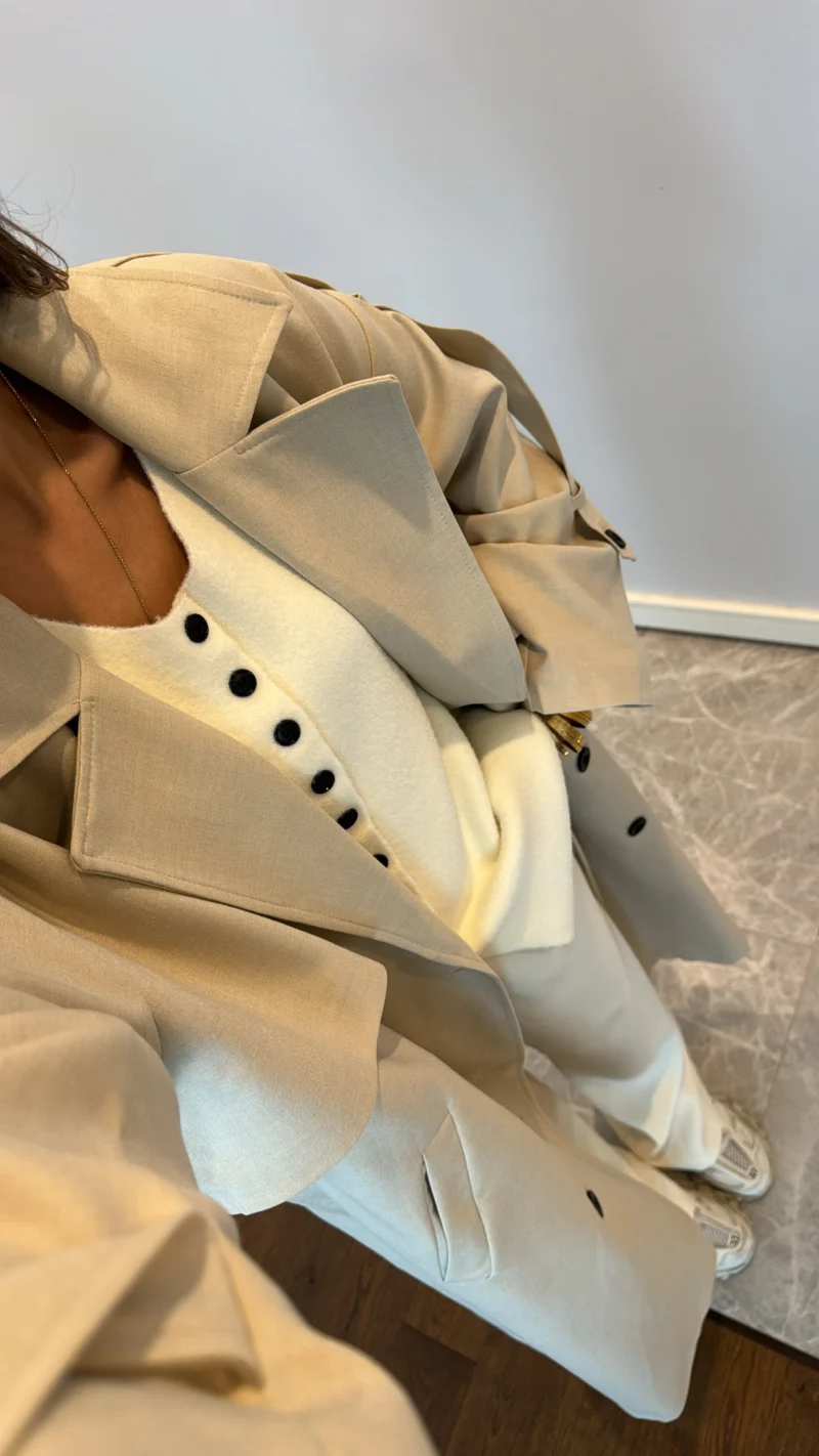 Trench coat avec doublure - Beige - Image 4