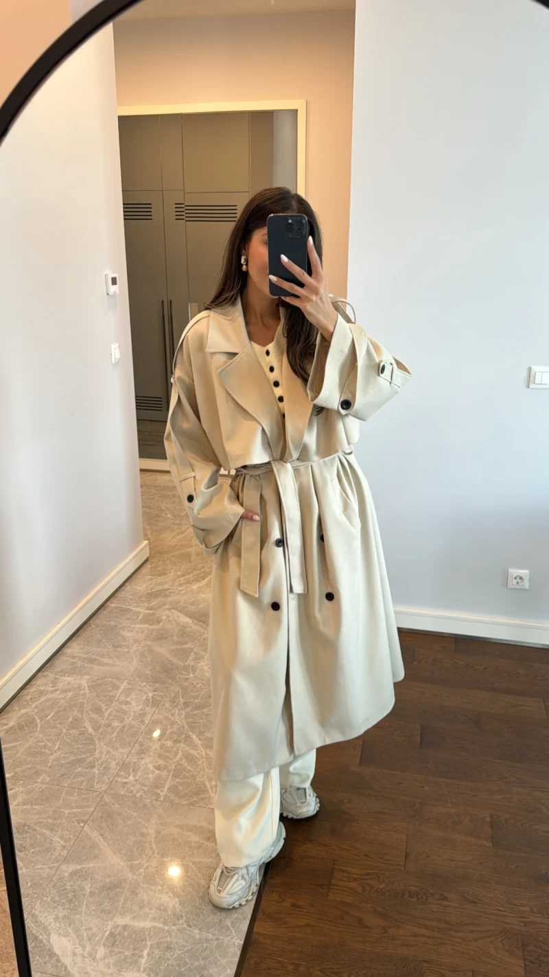 Trench coat avec doublure - Beige