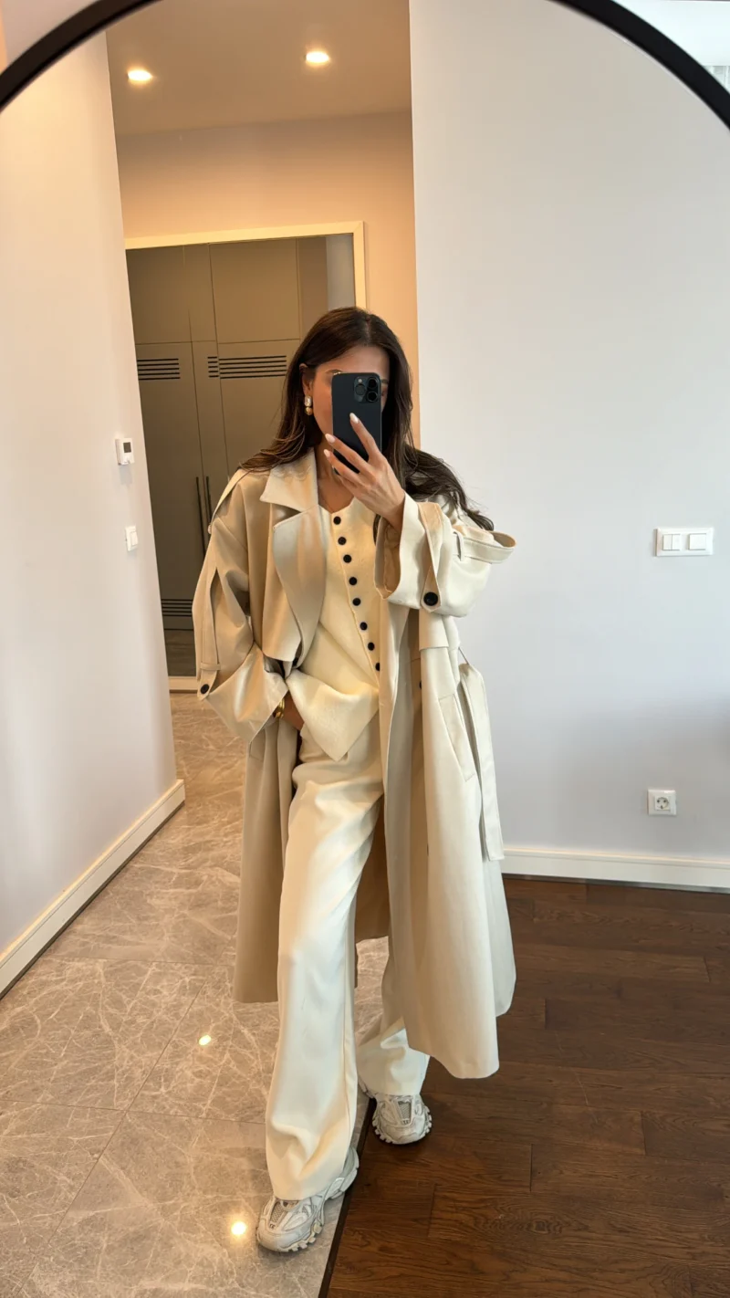 Trench coat avec doublure - Beige - Image 2