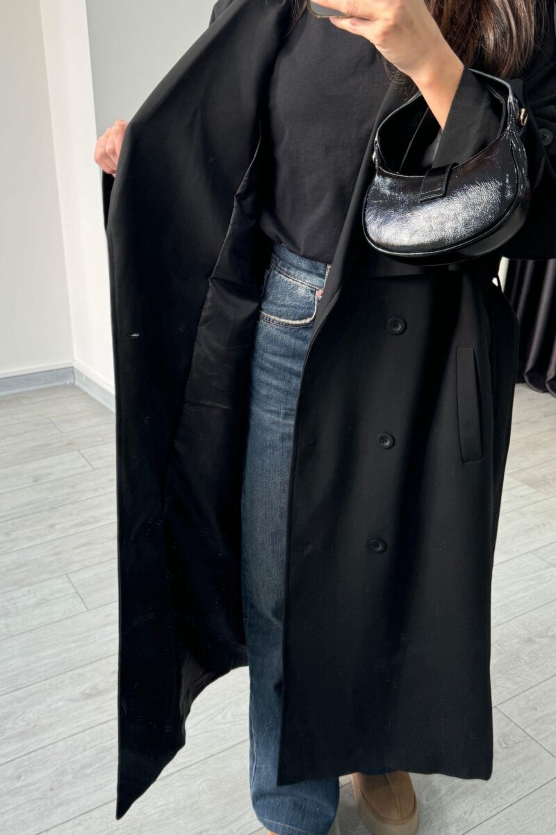 Trench coat avec doublure - Noir - Image 3