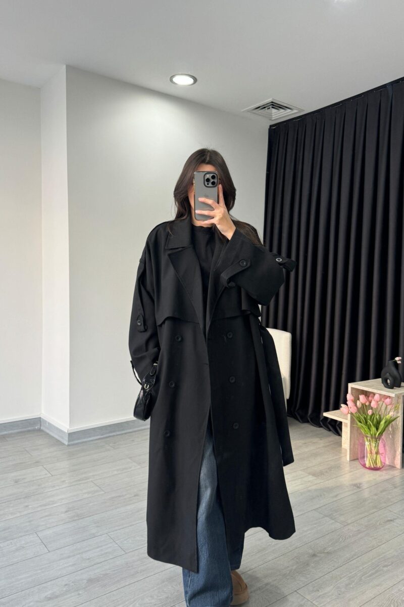 Trench coat avec doublure - Noir