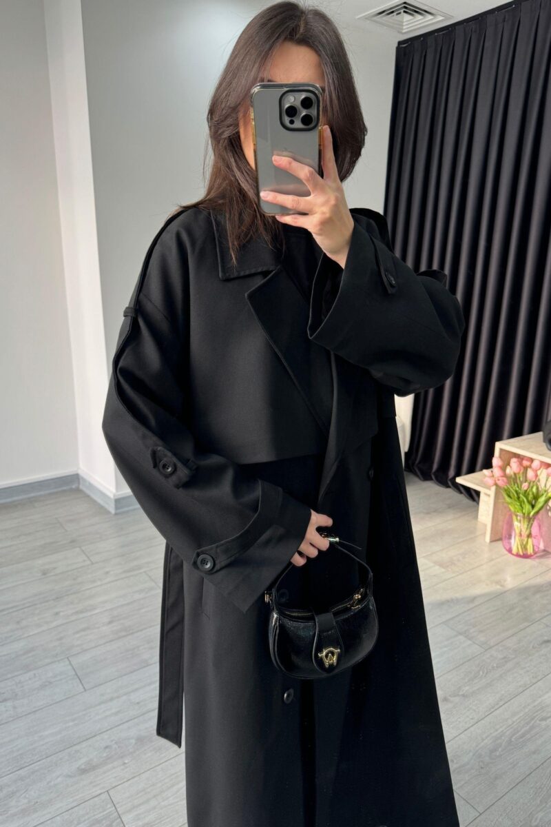 Trench coat avec doublure - Noir - Image 8