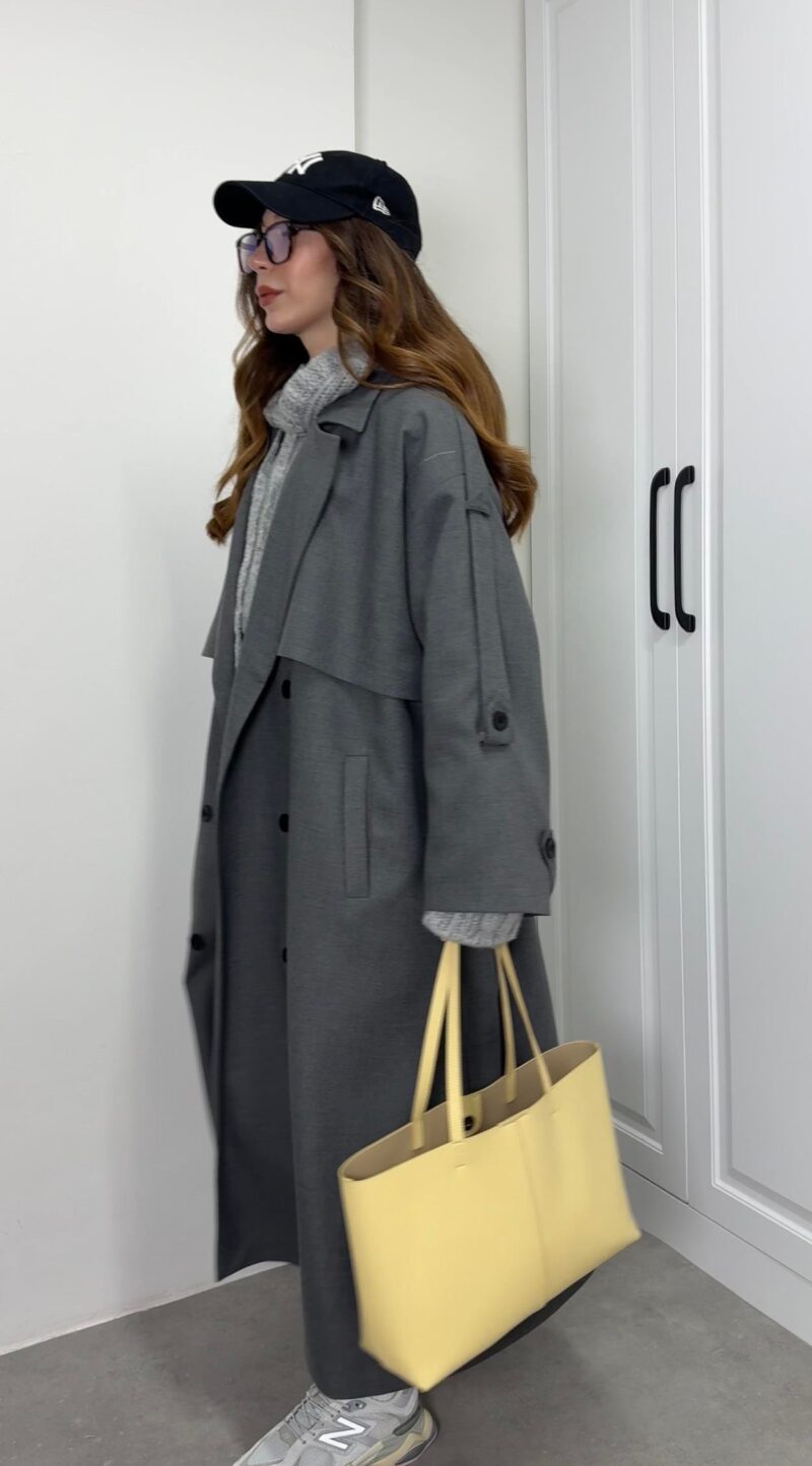 Trench coat avec doublure - Noir - Image 7