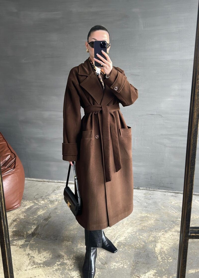 Manteau Tokyo - Marron choco - Image 2