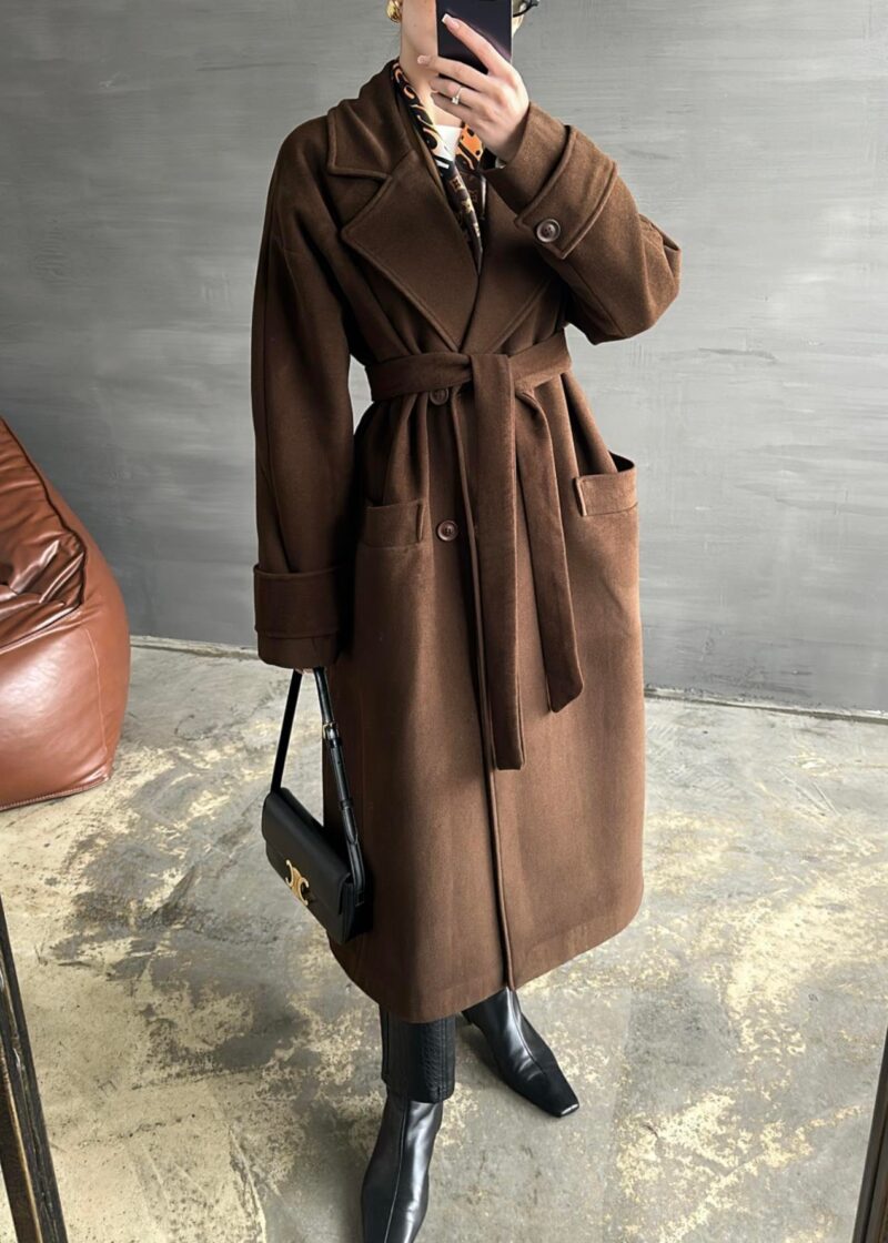 Manteau Tokyo - Marron choco - Image 3