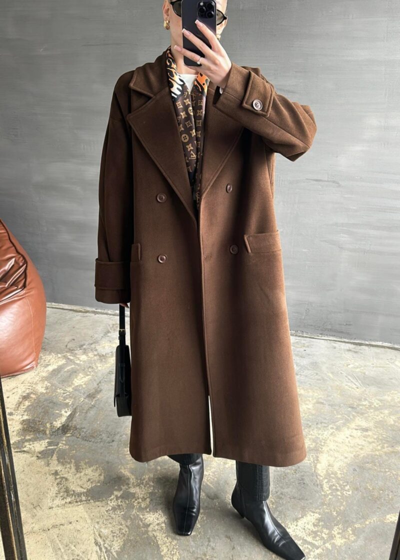 Manteau Tokyo - Marron choco - Image 4