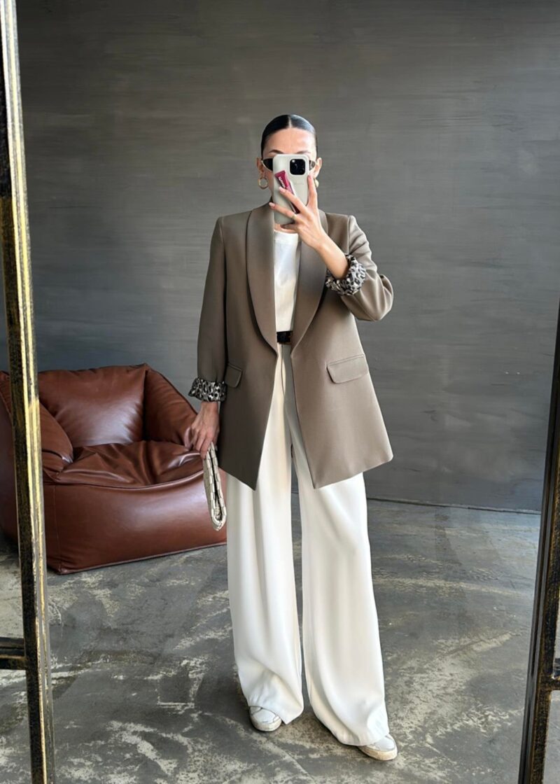 Blazer avec doublure léopard - Image 3