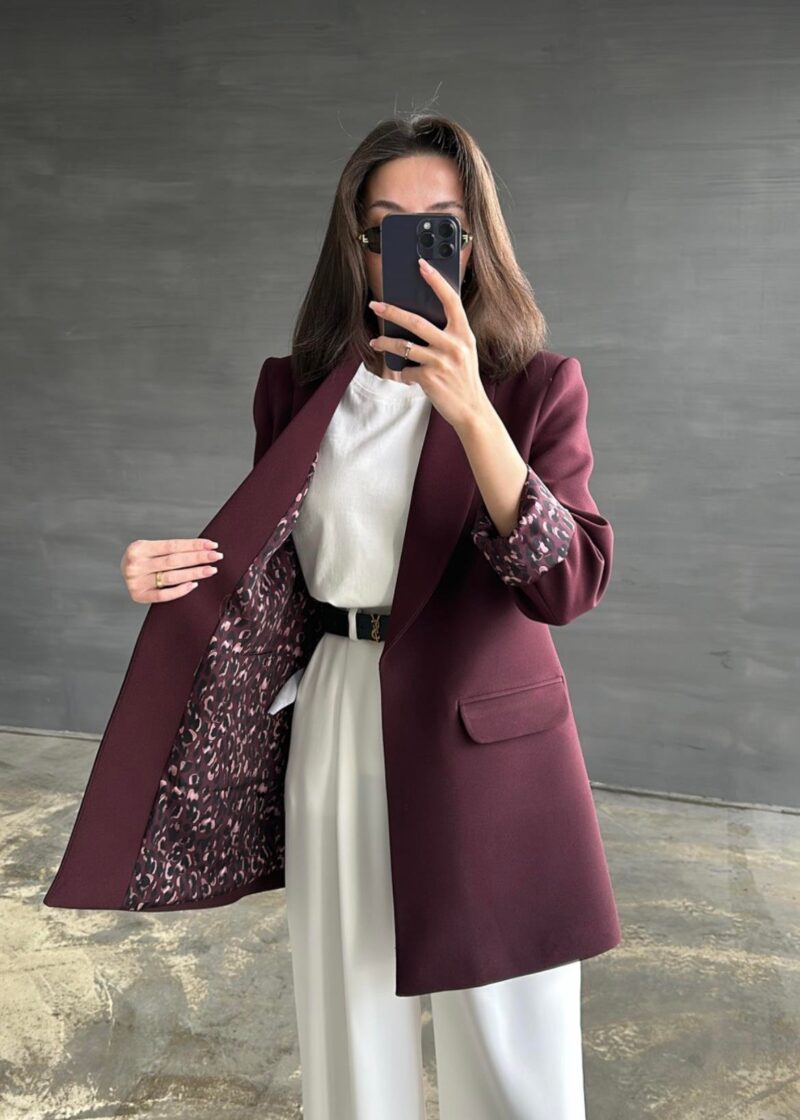 Blazer avec doublure léopard - Image 2