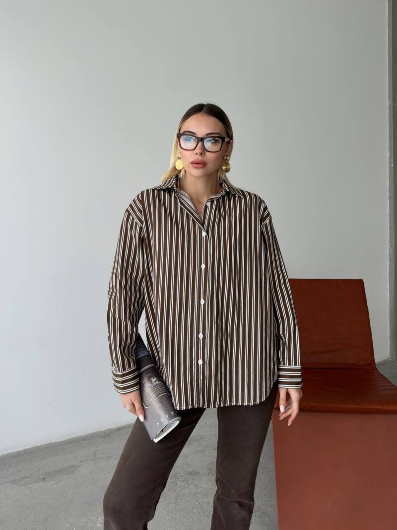 Chemise poplin à rayures - Image 2