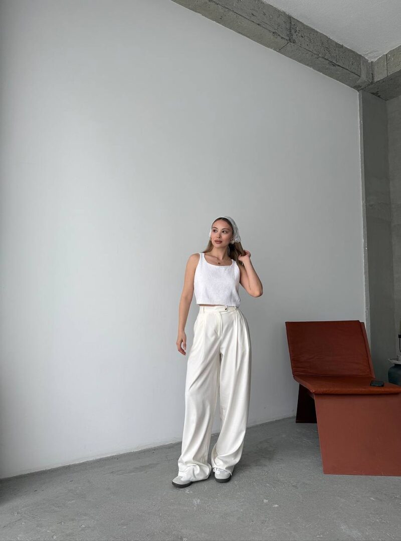 Palazzo blanc 100% coton organique - Image 2