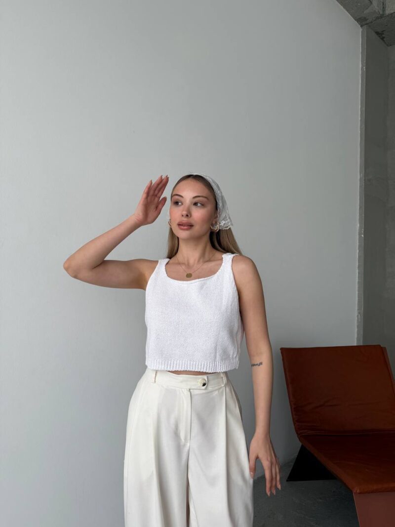 Palazzo blanc 100% coton organique - Image 3